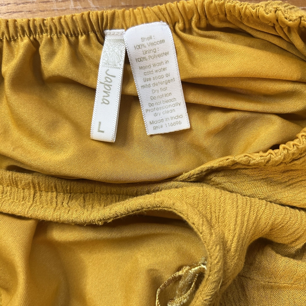 Japana Mustard Floral Embroidered Tunic Top - Picture 2 of 5